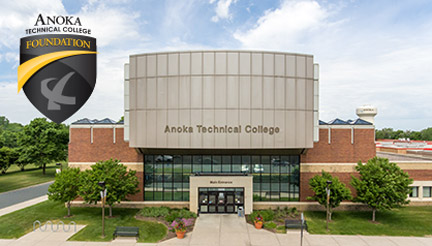 Anoka Tech campus and foundation logo