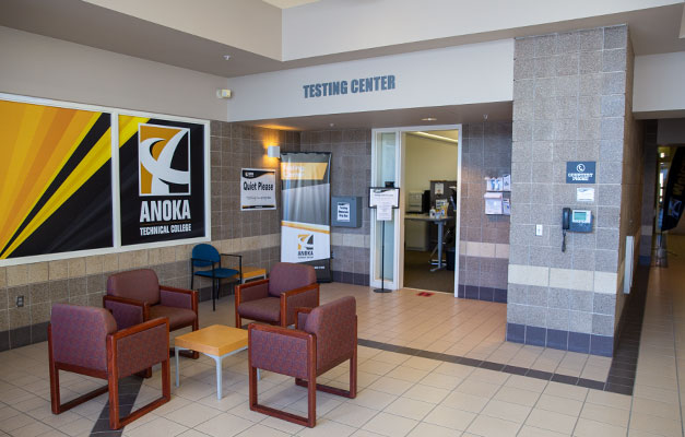 The Lobby at the Anoka Technical College Testing Center